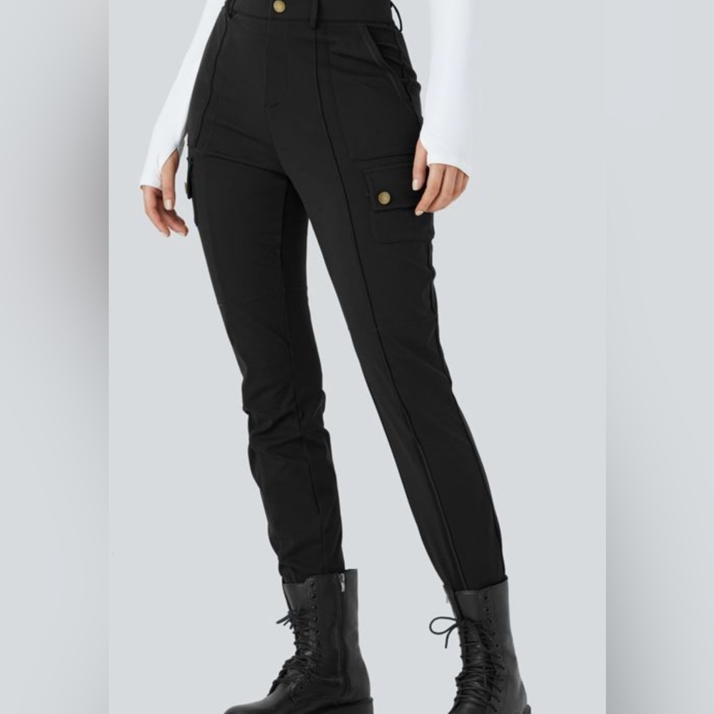 HALARA Black cargo pants NWT. Large tall.